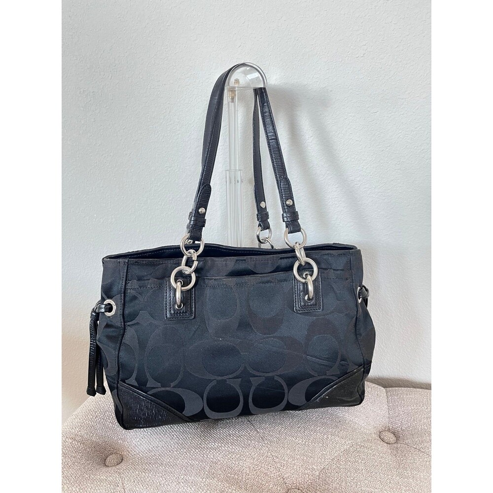 Coach Signature C Monogram Shoulder Bag - Picture 8 of 10